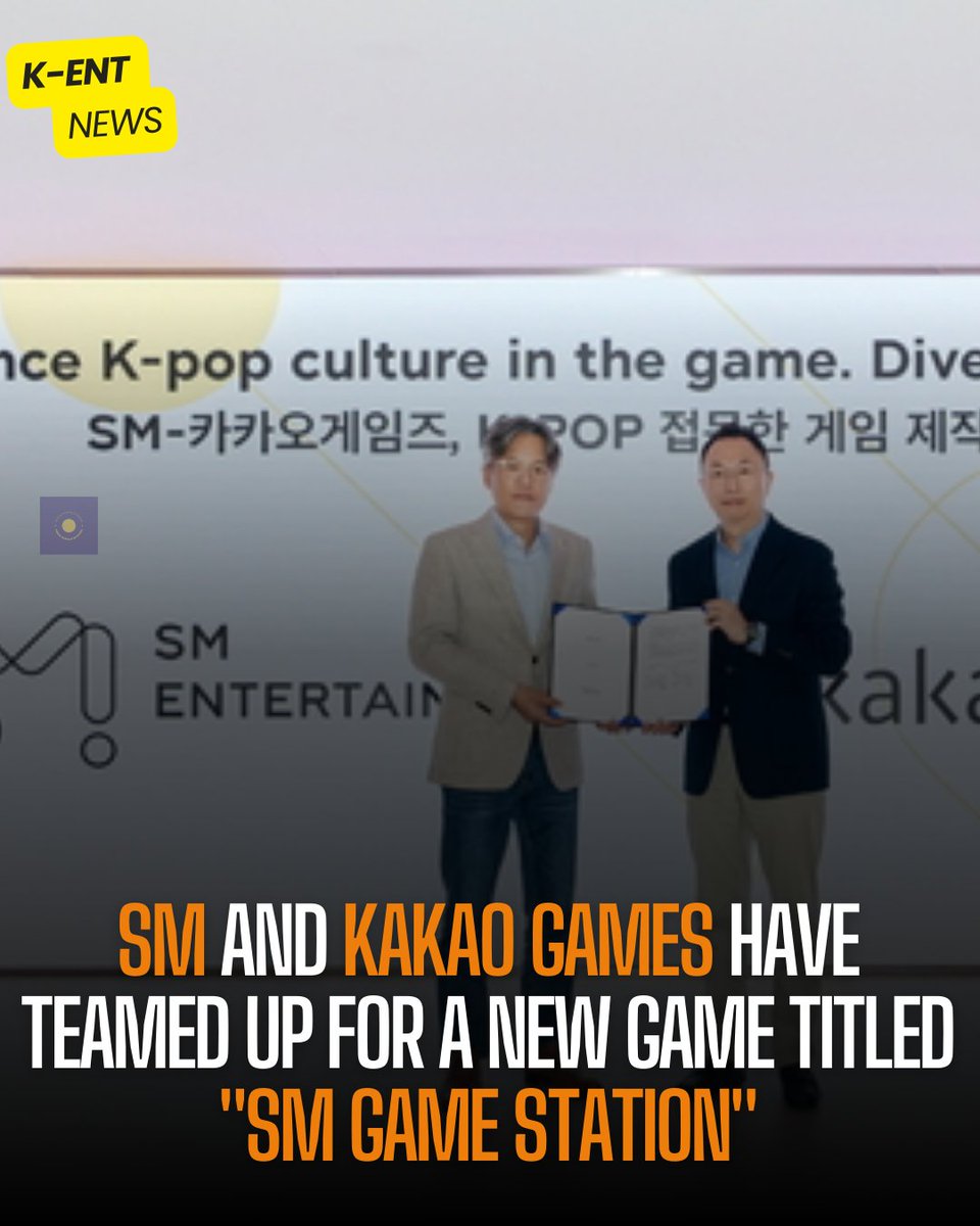 SM and Kakao Games have teamed up for a new game titled 'SM Game Station'. #SM #KAKAO #GAME #SMGAMESTATION