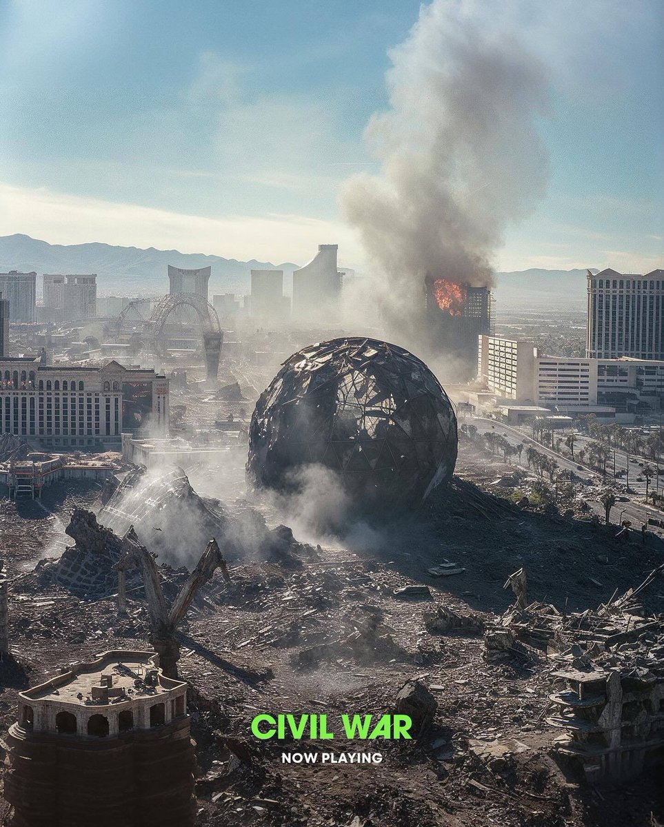 DiscussingFilm's tweet image. A24 has released seemingly AI-generated posters for ‘CIVIL WAR’