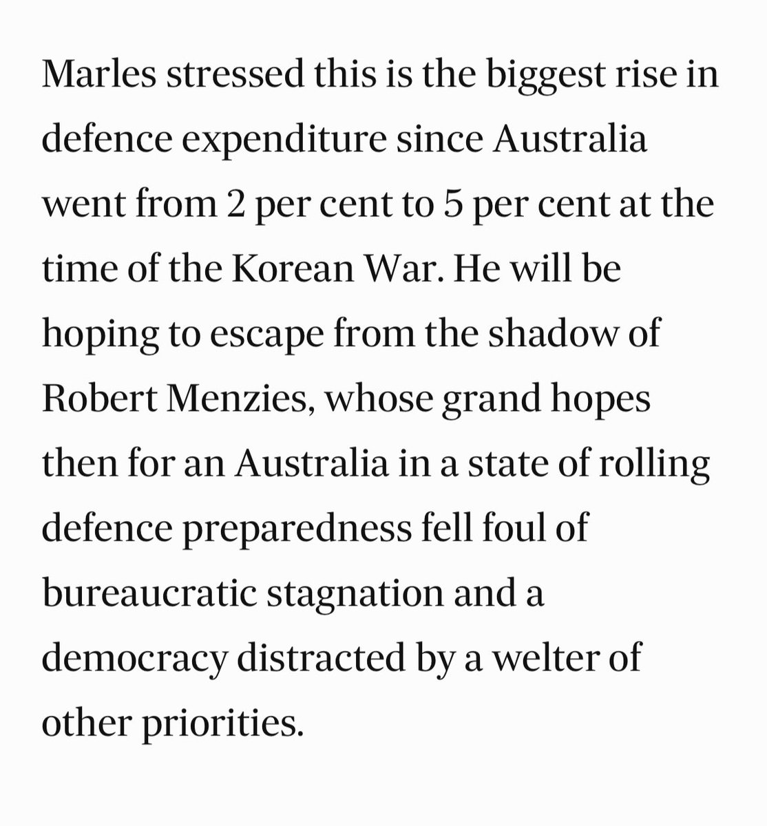 In today’s @FinancialReview, a comment on Defence Minister’s speech yesterday. The ‘call for focus” on Asia, big numbers forecast beyond the forward estimates (which makes them meaningless) and a claim to be the father of 21st C Aus defence policy. But will it all happen…