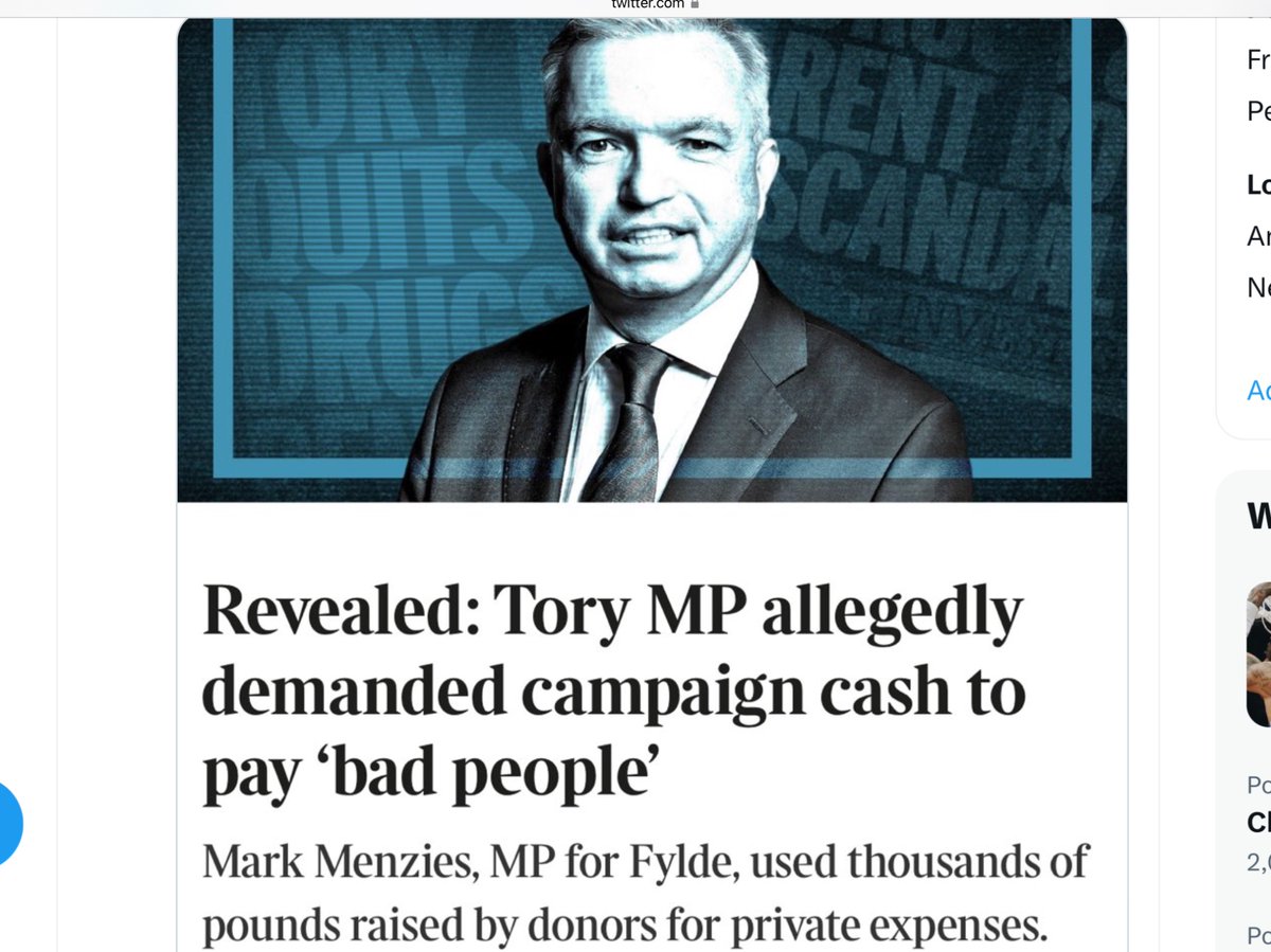 Any comment on this @JamesDalyMP ?

Thought not……

#ToriesOut651 #EnoughIsEnough #CorruptToriesOut #TorySleaze #UnfitForOffce #Selfservatives #GeneralElectionNow #HoneyTrap