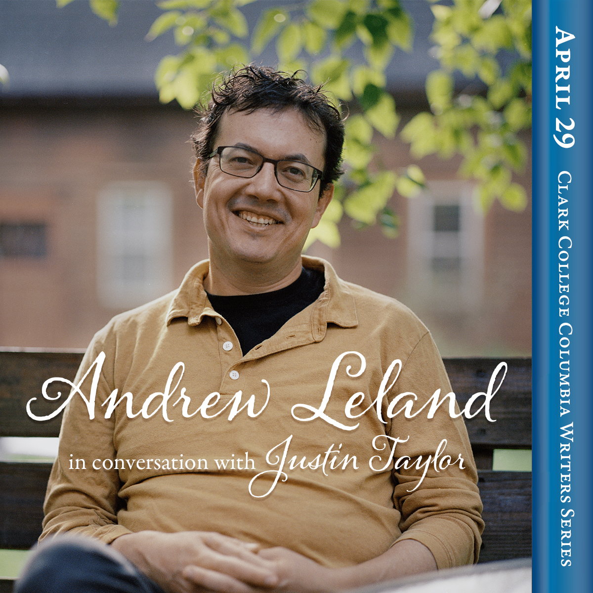 📖 Join us April 29th at 11 a.m. in PUB 258 A-B for an event with Andrew Leland in conversation with Justin Taylor. Free and open to the public.