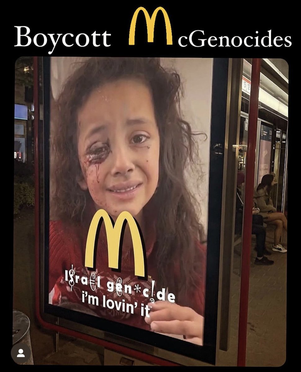 Are you loving it @McDonalds??? May the Zionists R0t in hell.