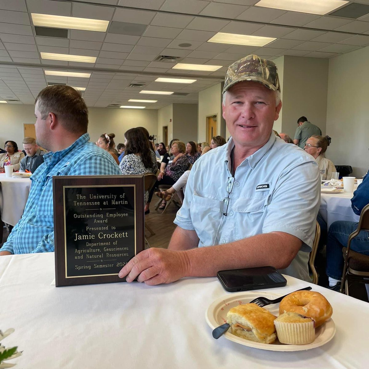 Congratulations to Mr. Jamey Crockett, Supervisor at the UT Martin Teaching Farm Complex, honored with the UT Martin Outstanding Employee for Spring 2024! #beUTMproud
