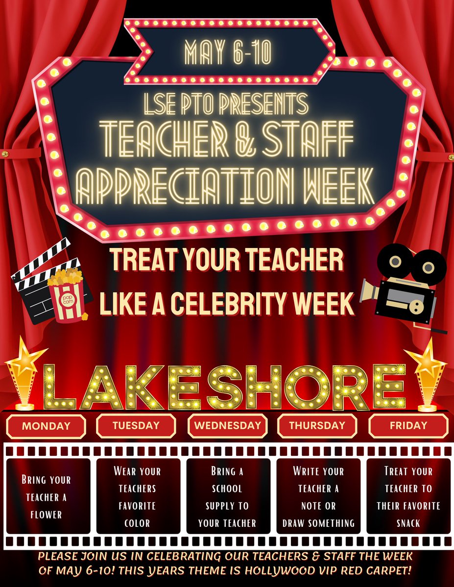 Save the date! Our @LSELeopardsPTO has a great week in store for our AMAZING staff!!