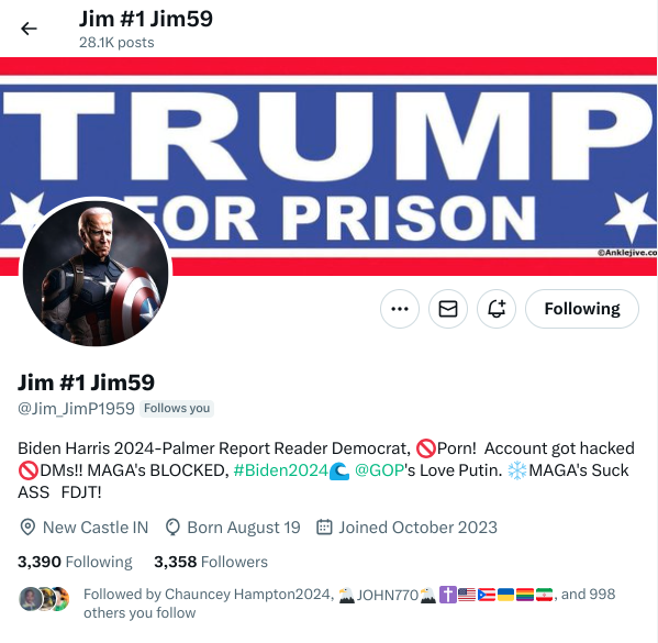Please consider giving @Jim_JimP1959 a vetting, a follow and a retweet. He's a strong Resister trying to build his voice and his network. Thanks.