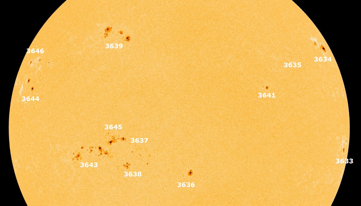 A plethora of sunspots, increasing chance for a noteworthy solar flare and a solar flux index of 217. Full update via SolarHam.com