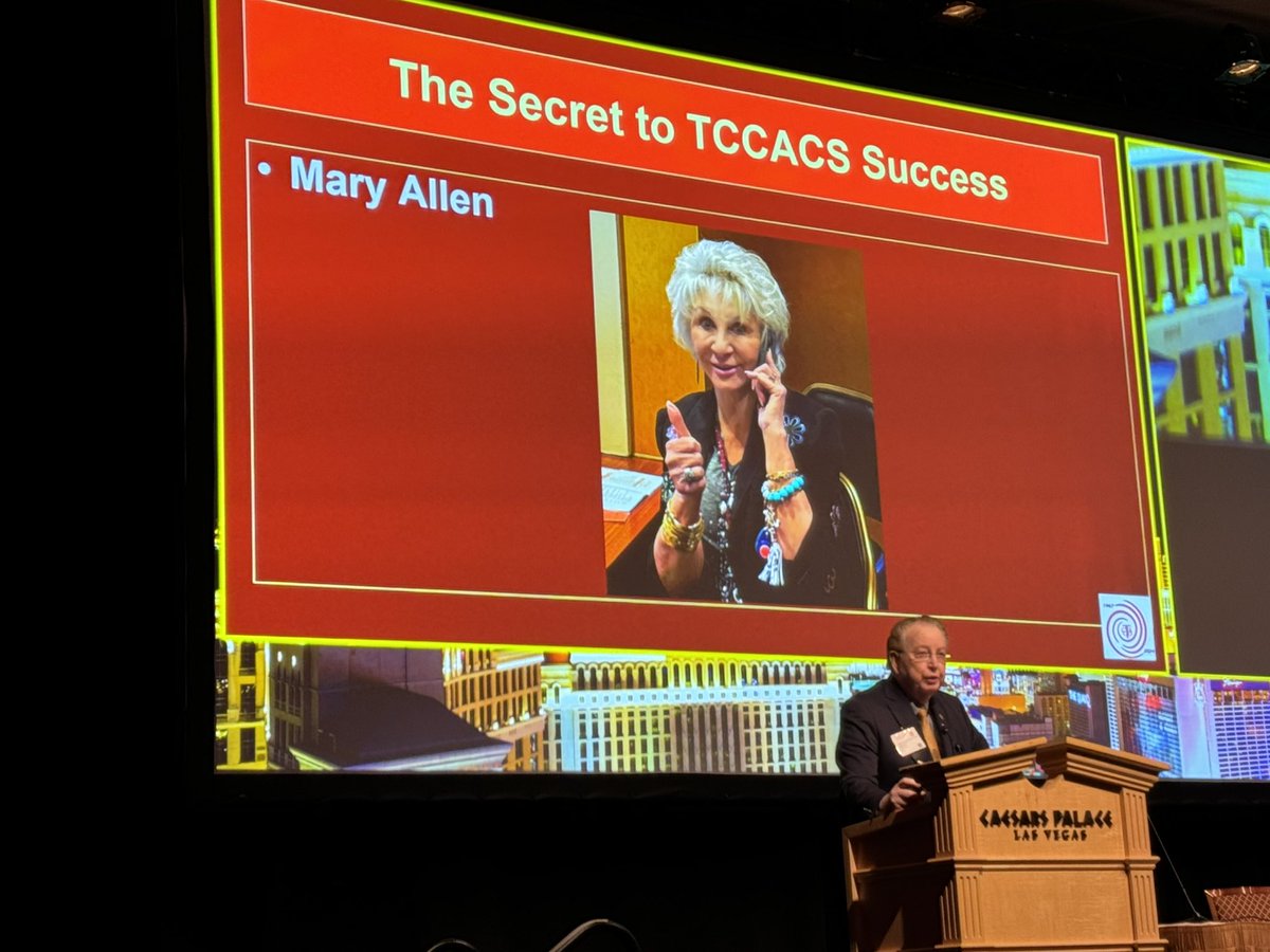 Thank you Mary Allen. Your reputation is well deserved. The meeting ran impeccably. Glad you liked my dad’s ties. #TCCACS2024 #TCCACS24