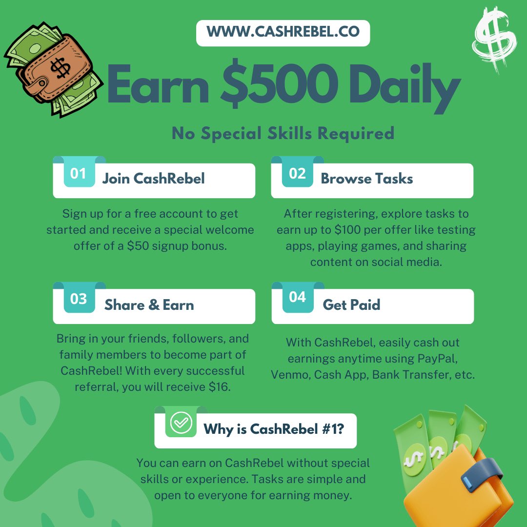 chevonee's tweet image. Click here ref.cashrebel.co/chevonee