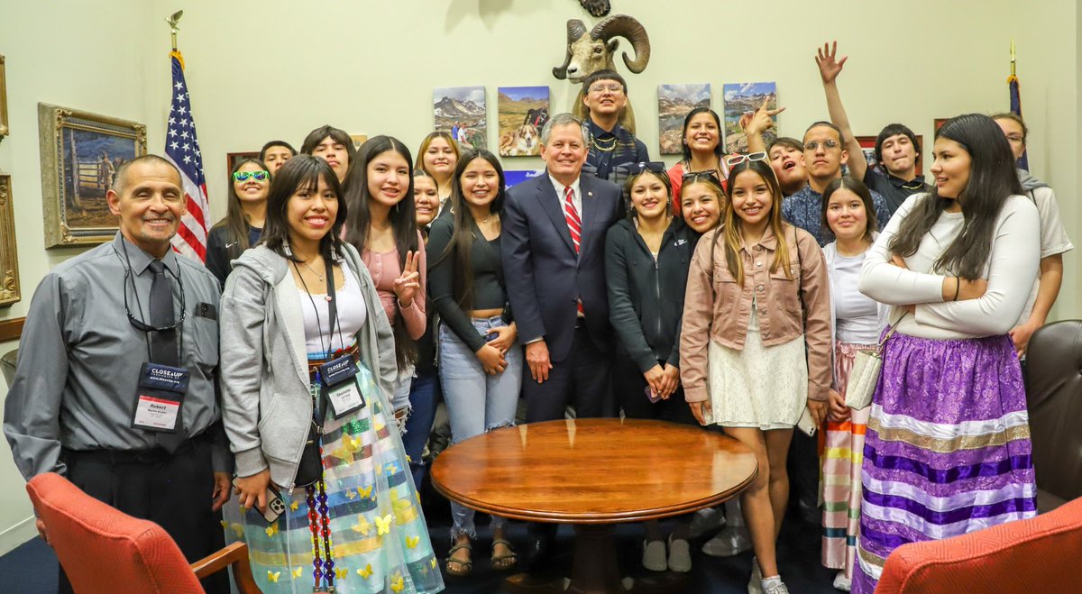 I always enjoy sharing with young Montanans the ways I get to work on their behalf here in Washington. These students asked great questions and took great selfies!