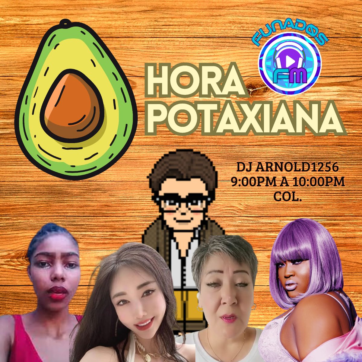 Funadosfm te invita a bailar a la sala Night Club en la Hora Potaxiana 🥑👄🥑, con nuestro gran Dj Arnold1256 (<a href="/ArnoldHabbo/">Arnold1256</a>)🕺❤️🤯, de 9:00pm a 10:00pm Col.🇨🇴🔥 ¡No te la puedes perder o eres fife! ❌👄❌

Sintoniza siempre Funadosfm.com 💫🎉🍻