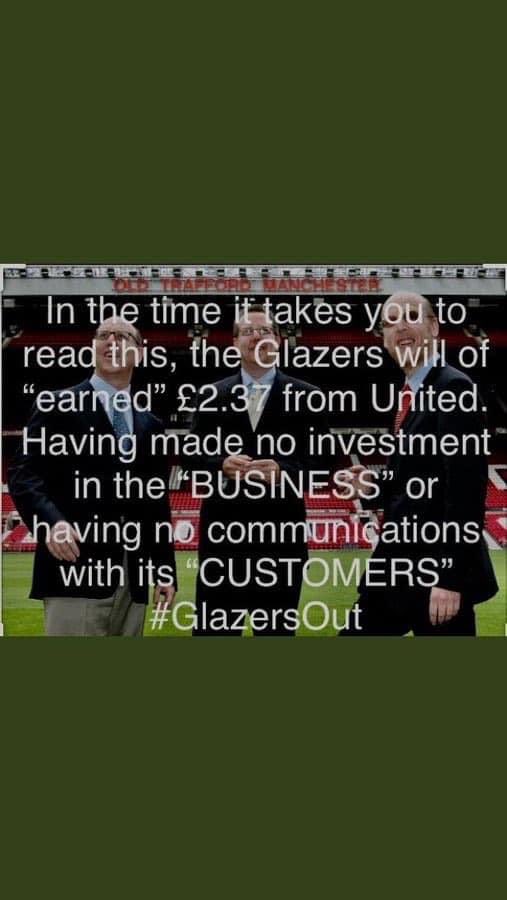 Good night all #GlazersOut #GlazersArePureScum