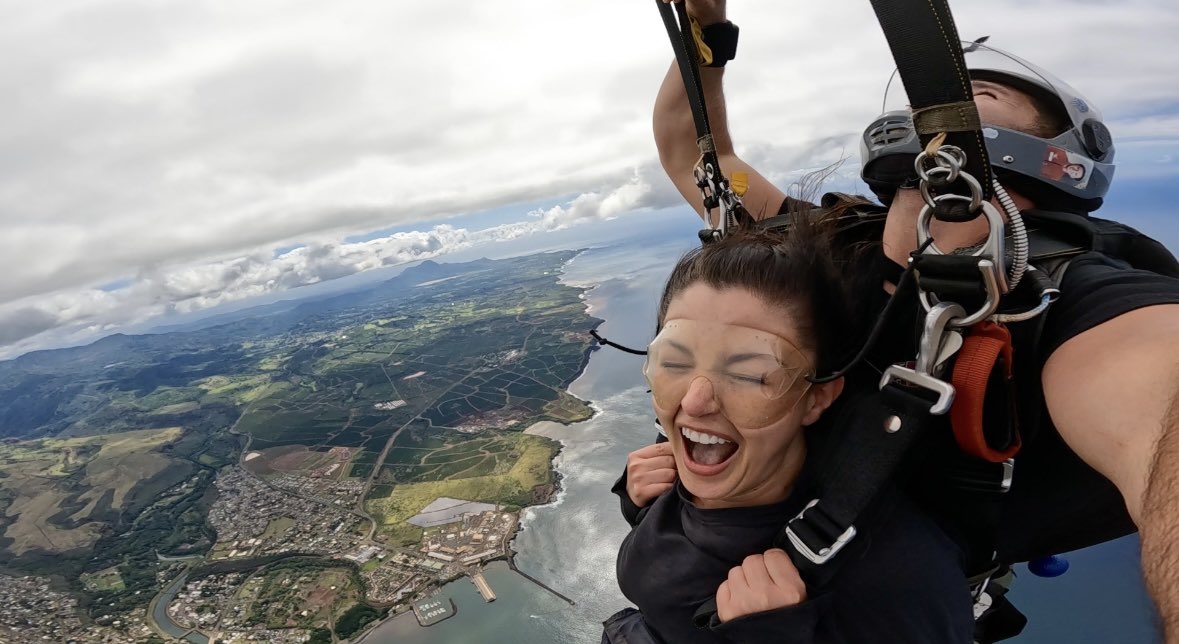One of my goals for 2024 was to do more things that scare me. Top of the list? Skydiving. 

Today I conquered that fear. And it was amazing.