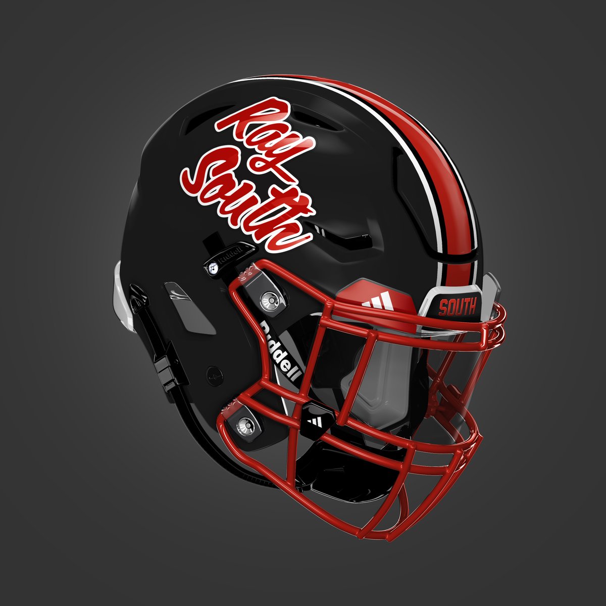 New look #⃣2⃣5⃣ for the '24 season; the Raytown South Cardinals!

Bucking the white trend and switching to matte black with a 🔥 script decal design!

Awesome new look for coach <a href="/RSFootballHC/">William Harris</a> and the Cardinals fresh off an 8 win season with big things ahead in '24 💯
