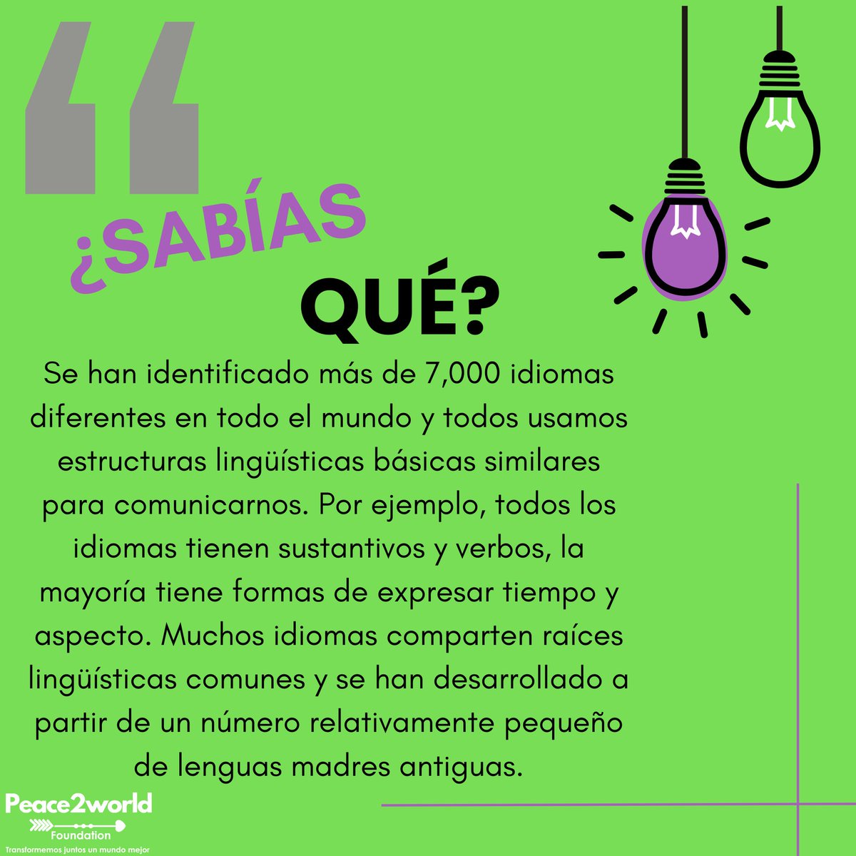 Peace2world_org's tweet photo. ¿Conocías cuántos idiomas existen aproximadamente? En el episodio #12 de Fuera de Duda viajamos a través del maravilloso mundo del lenguaje y su historia. ¡Te esperamos!🎧
#fueradeduda #radioinfluenciajuvenil #peace2worldfoundation✨ https://t.co/38GQKqA29o