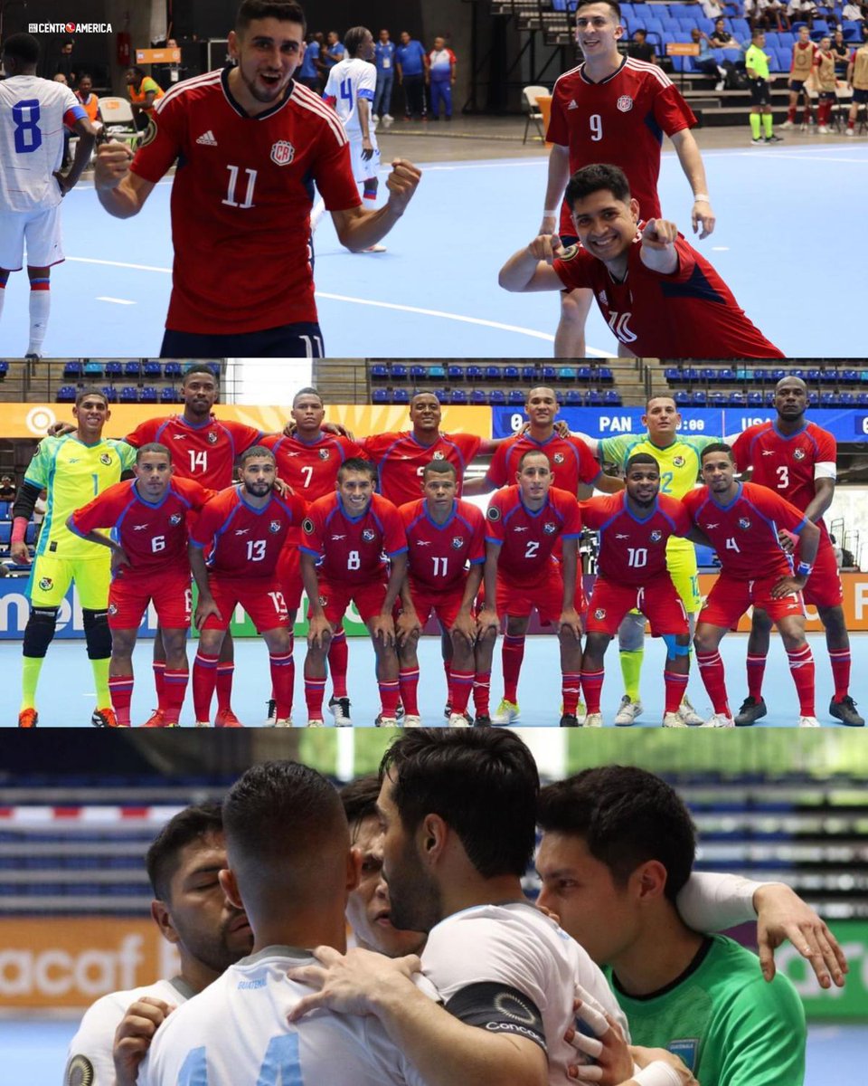 Clasificados al Mundial de Futsal: ✅Costa Rica🇨🇷 ✅Panamá🇵🇦 ✅Guatemala🇬🇹 Eliminados: ❌Canadá🇨🇦 ❌USA🇺🇸 ❌México🇲🇽 ¡CENTROAMÉRICA: POTENCIA DE FUTSAL EN CONCACAF🫡! ¡Los del Norte buena suerte la próxima👋🏼!