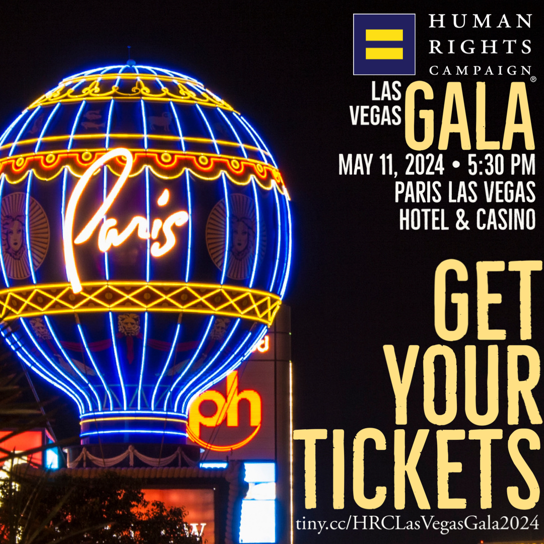 Bonjour, Vegas! WE ARE TAKING THE HRC LAS VEGAS GALA TO PARIS! Join us for a celebration of equality at the 2024 @HRCLasVegas Gala on May 11, 5:30PM at Paris Hotel & Casino. tiny.cc/HRCLasVegasGal… #HRC #HRCLasVegas #LGBTQ #LGBTQIA #Pride #Equality #HRCGala