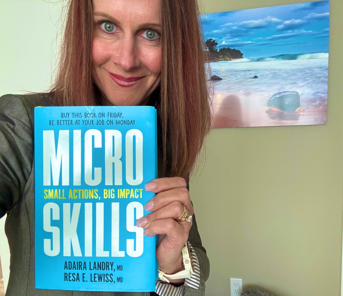 My copy arrived!🤗 Love to support #WomenInMedicine colleagues who take the leap and write a book! Looking forward to the read, @AdairaLandryMD and @ResaELewiss! #MicroSkills #PROWD