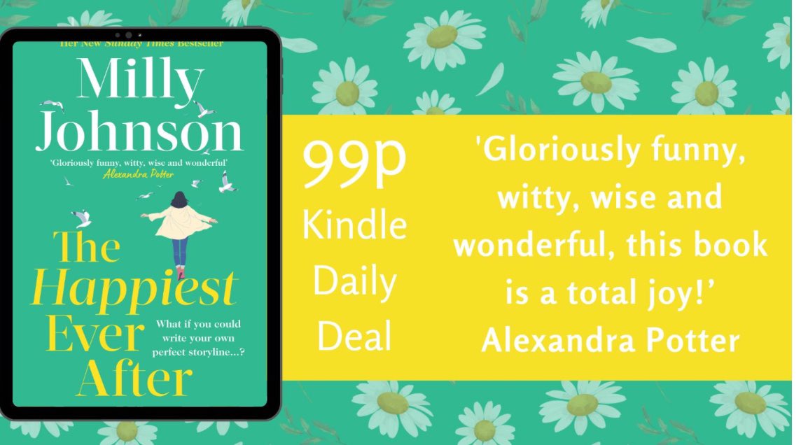 STOP PRESS Today ONLY my latest book ‘The Happiest Ever After’ is only 99p for your Kindles so grab it quick and a RT would be just dandy, thank you as it’s a proper bargain! #kindledailydeal amzn.to/4aNWh0e (#AD)