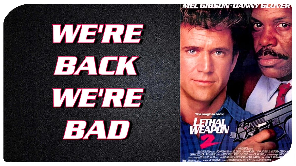 .@OrangeHat2185 and I are back talking the sequel to 1987 Lethal Weapon - Lethal Weapon 2 👇🔥. 💜youtube.com/watch?v=M5y0zr…💜