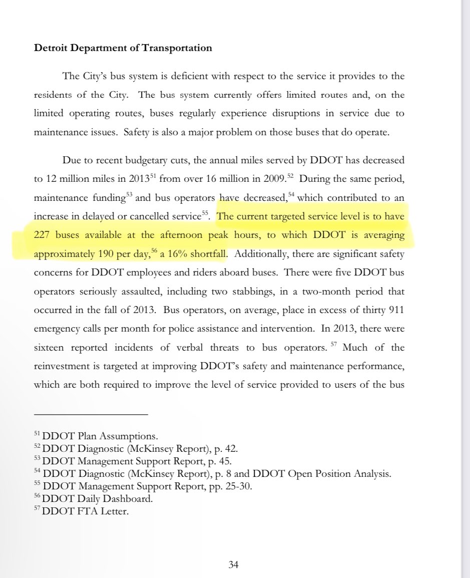 kayleighrenel's tweet photo. DDOT was running 31-61 more buses on a daily basis during the city’s bankruptcy vs. how many they’ll have on the road this spring. #DetroitSOTC https://t.co/Qd9EdalWli