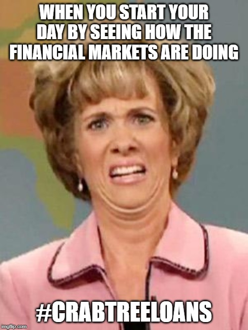 CrabtreeLT's tweet photo. The market's got me feeling like this…But hey, at least I can help you navigate your mortgage and pick the best time to lock! #MarketRollercoaster #MortgageStabilityHere #GetPreApprovedToday #YourMortgageFolks #CrabtreeLoans https://t.co/GJPuzTy5xS