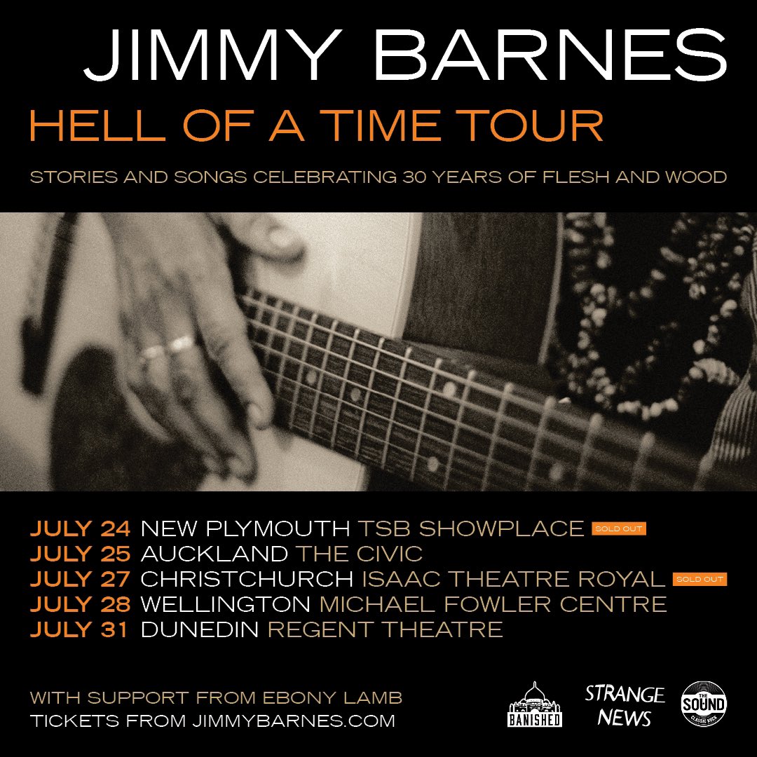 NZ fans alert: Due to overwhelming demand for tickets on my upcoming Hell of a Time tour of NZ, the Wellington venue has been upgraded to the Michael Fowler Centre, and a brand-new show has been added to the tour in Dunedin on Wednesday 31st July. Tickets to the new Dunedin and