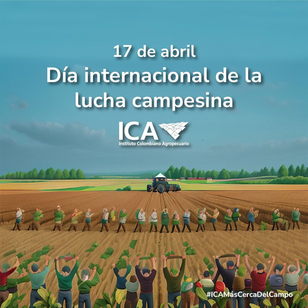 El 17 de abril conmemoramos el Día Internacional de la Lucha Campesina. Un día para honrar la tenacidad y el espíritu de quienes cultivan nuestra tierra y alimentan al mundo. 🌾🚜 ¡Unidos en la lucha por la justicia agraria y la sostenibilidad! #LuchaCampesina