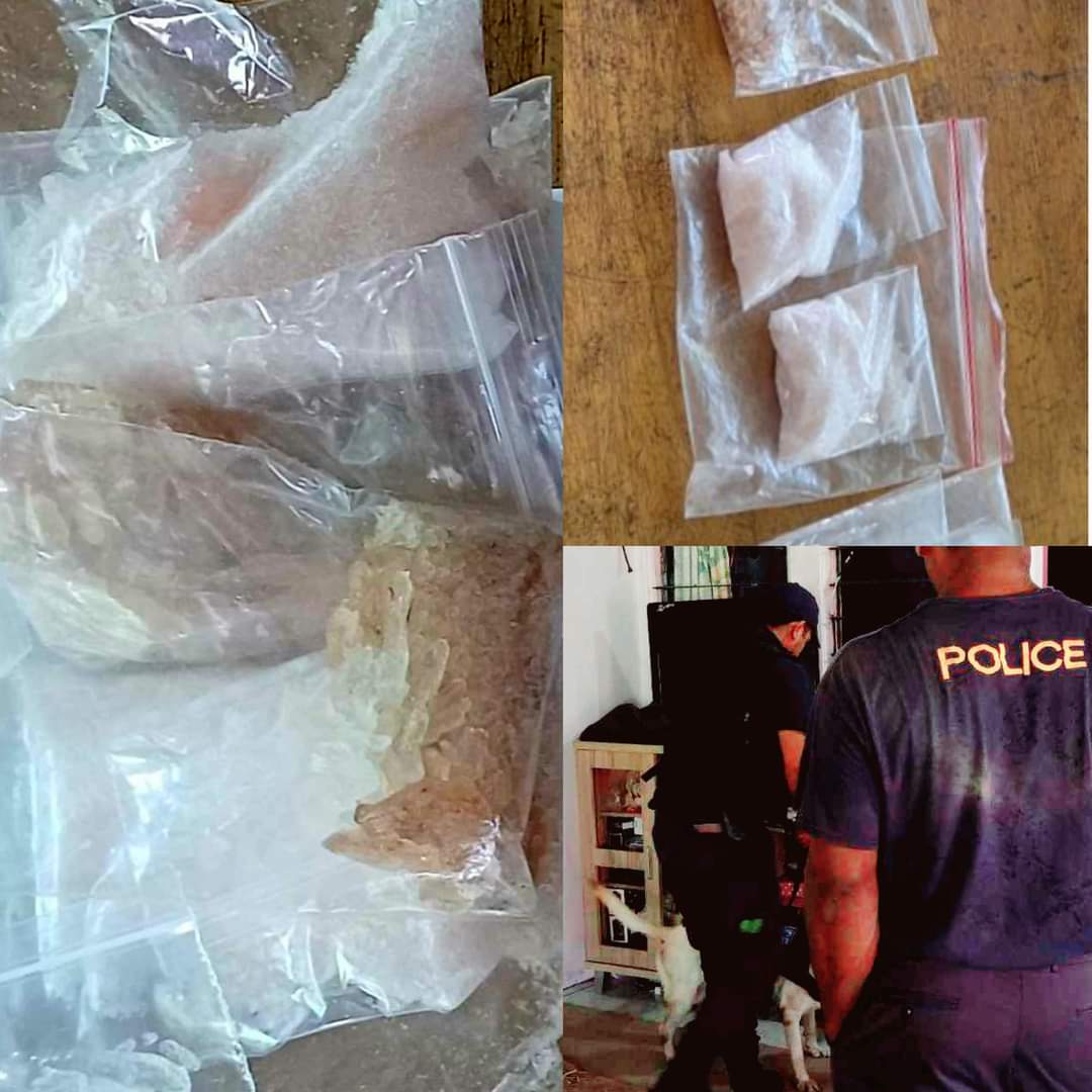 Nabua couple arrested in joint raid with 🚔 and the Fiji Detector Dog Unit, for their alleged involvement in the distribution and sale of white substance believed to be methamphetamine. For more info 👇 police.gov.fj/view/3005