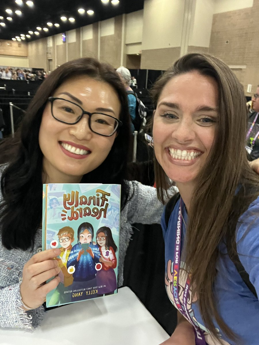 Ahh! Can’t wait to tell my @hugheselem readers that I met two of their favorite authors at #TXLA24! @JamesPonti @kellyyanghk