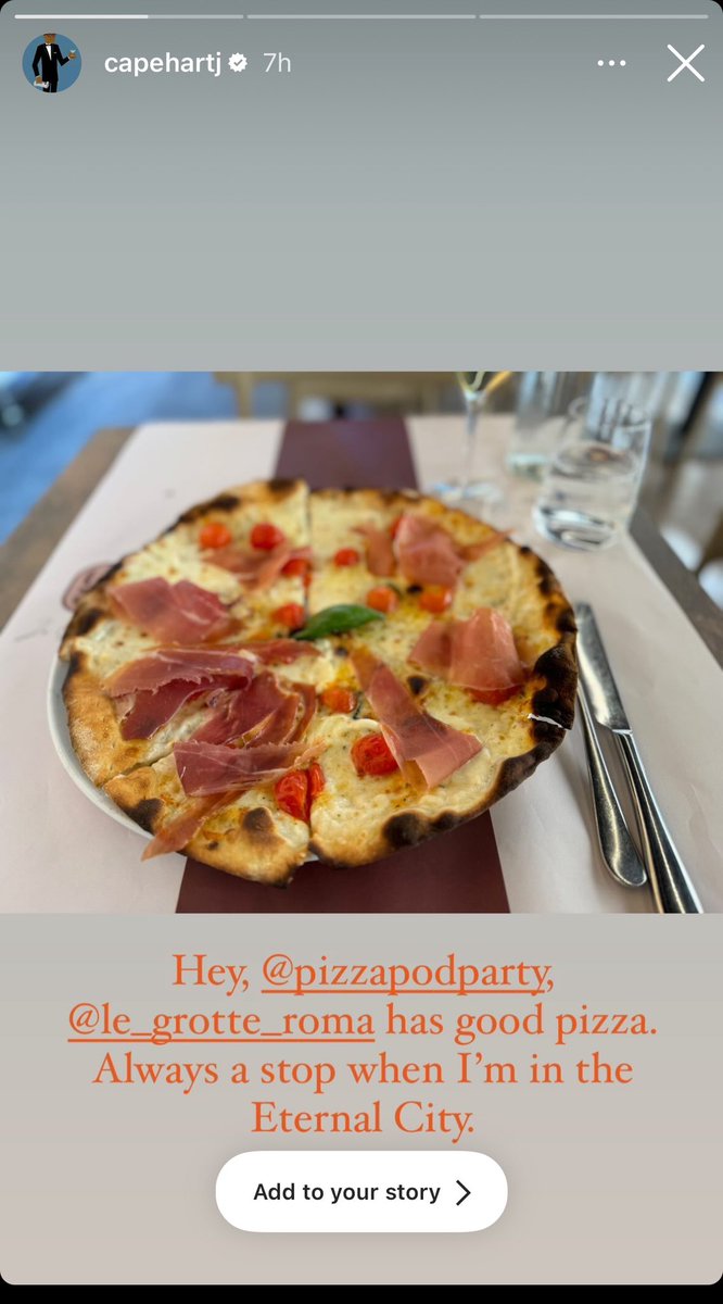 So great! Thanks @CapehartJ for the info! Le Grotte looks amazing. We need an Italy trip, stat! In the meantime, hear about Jonathan’s initial Italian “pizza awakening” in his Pizza Pod Party episode back in January: podcasts.apple.com/us/podcast/piz… @ArthurBovino @AlfredSchulz @OoniHQ