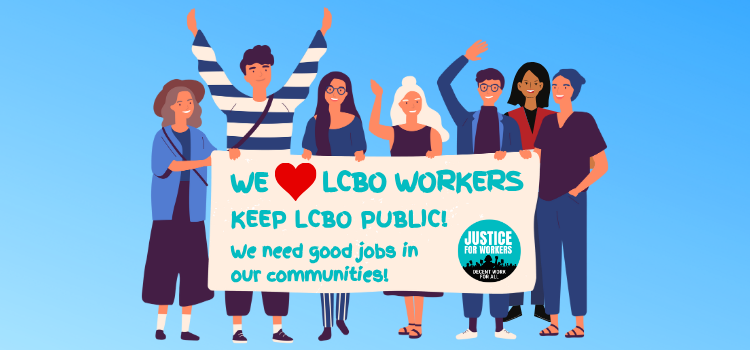 📢 Stand with 9,000 LCBO workers fighting for fair wages & against privatization! 💪Keep the $2.5B in public hands for essential services.💌Email, thank workers, poster your area! Details here ➡️ bit.ly/3vXsXWo #LCBOWorkersFightBack #Justice4Workers #KeepLCBOpublic