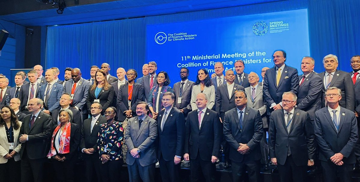 Pleased to take part in today’s Coalition of Finance Ministers for #ClimateAction meeting at @WorldBank & @IMFNews Spring Meetings. We discussed: ✅national climate plans ✅role of finance ministries ✅importance of sustainable finance