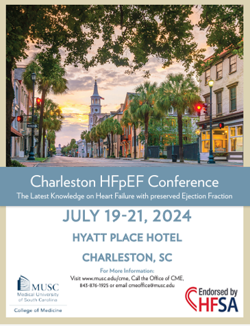 🔥🔥🔥 The 4th annual #CharlestonHFpEFConference is just 3 months away! Join us in stunning Charleston for everything HFpEF. Outstanding guest faculty including: @hvanspall @DukeHFDoc @KSharmaMD @JamesCFangMD @DrMarthaGulati @MkosiborodMD Register today! medicine.musc.edu/education/cme/…