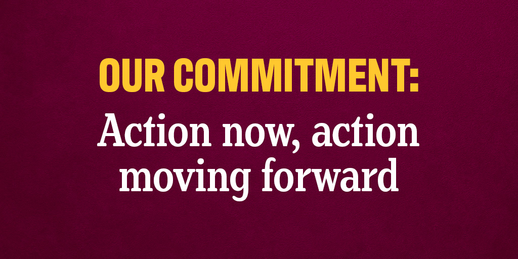 Racist, discriminatory language &amp; behavior have no place in our university community – and they will not be tolerated. Read today's update to our campus community: bit.ly/49Ax6NK