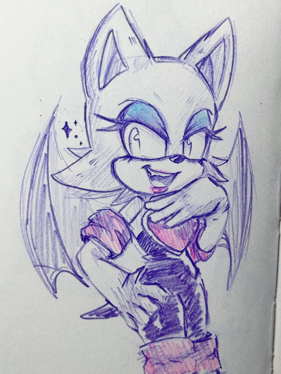 Amy Rose and Rouge the bat sketches ✨