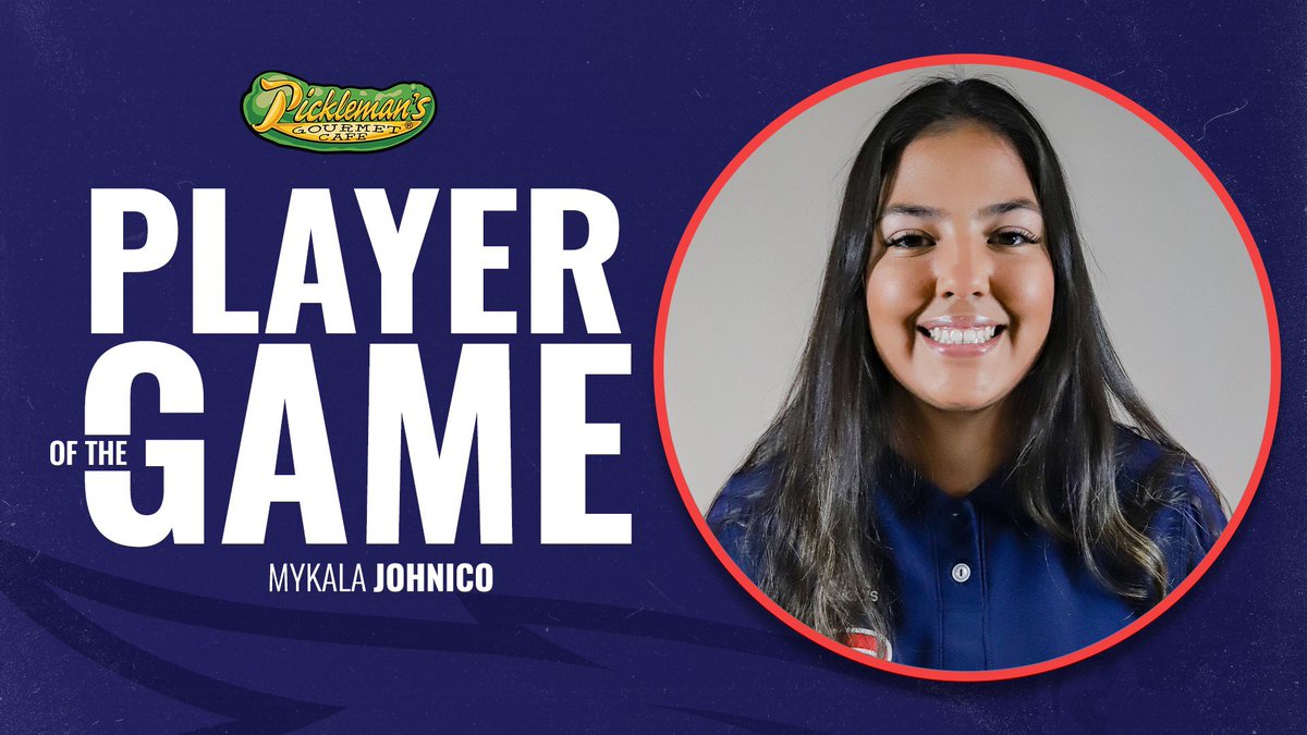 🥎 With 13 strikeouts in a 2-hit shutout over Bellevue in Game 1, Mykala Johnico is your Pickleman’s Player of the Game! #FearTheNeer