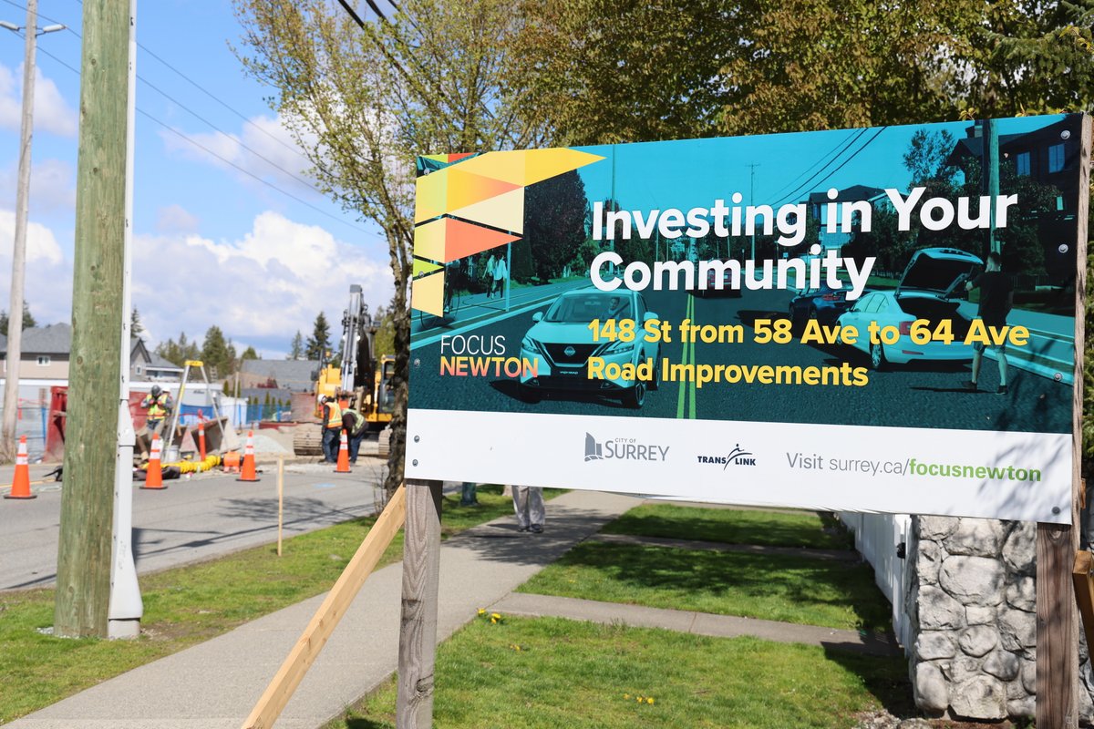 We have broken ground on a $7.5 million road improvement project on 148 Street that will enhance the neighbourhood and increase road safety. This Council is dedicated to improving our transportation network for motorists, cyclists, and pedestrians alike. Over the next 4 years,