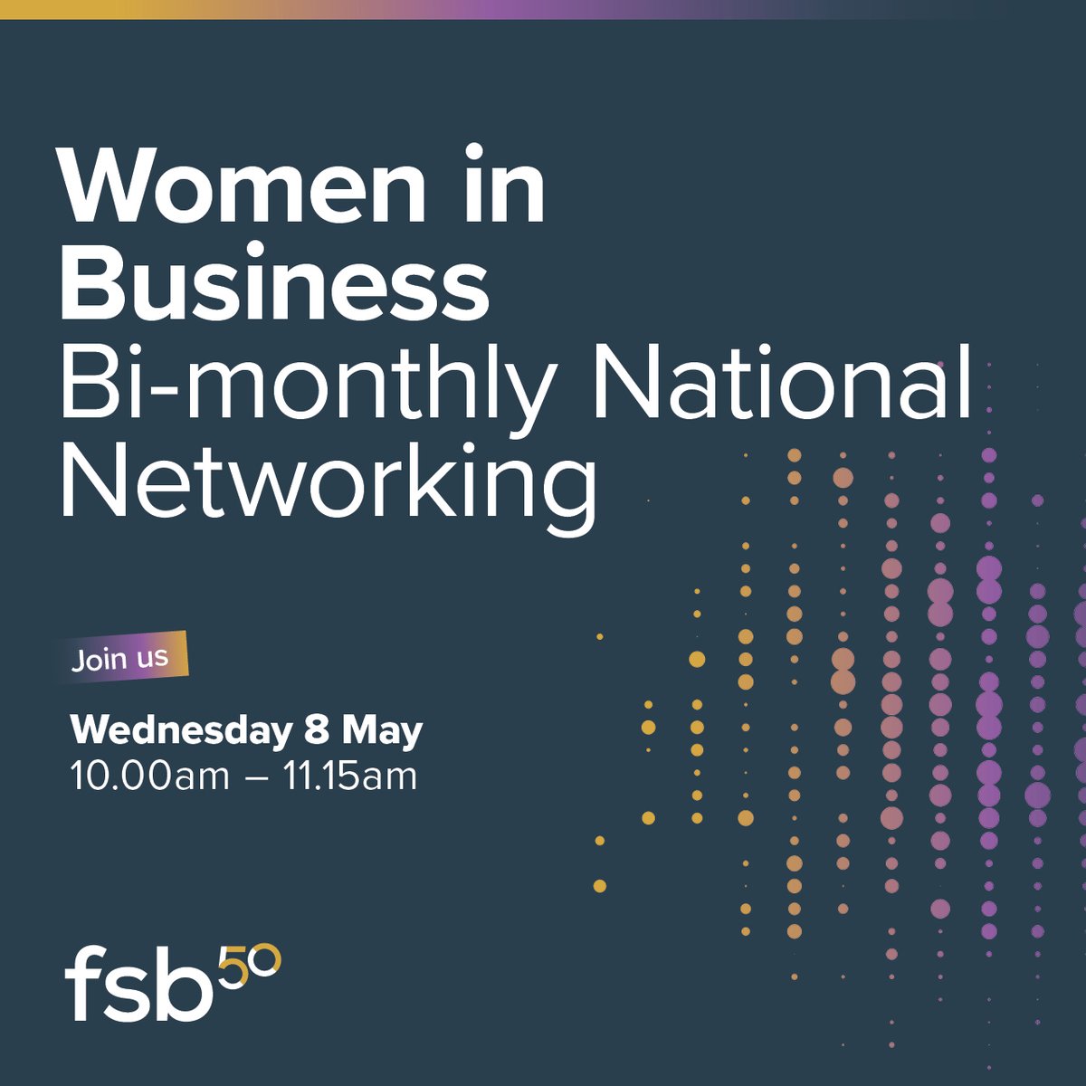 Join our National online networking for women in business and make connections from across the UK 🌐 📅 Wed 8 May, 10-11.15am Book your place here 🔗 go.fsb.org.uk/4avNX5t