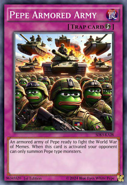 blueyeswhite20's tweet photo. Dear ARMY ,

In these turbulent times in the crypto world, it's crucial to keep calm and look beyond the choppy waves of the market💵. We are witnessing a correction phase, but we must remember that every storm eventually subsides, and the sun shines again with renewed strength👊.

Blue Eyes White $Pepe has demonstrated its resilience and strength during this challenging period, remaining steadfast like a true gem in the rough waters of the market⚡️. The vital support we've provided to our beloved coin has been essential in weathering this market downturn, and now we are poised to emerge even stronger than before💎.

Looking ahead, there are positive signs for the future of the cryptocurrency sector. We are close to the next upturn, and we can be certain it will be magnificent for the entire sector💵. Blue Eyes White $Pepe is ready to ride this wave of resurgence to new heights, towards new ATH (All-Time Highs)🚀.

Always remember that we are united as an army, ready to face every challenge the market presents us with. With determination, dedication, and solidarity, we can overcome any obstacle and lead Blue Eyes White $Pepe  to success🪙.

The storm is passing, and the sun is ready to shine. Let's continue to stand together and work towards a bright and successful future for Blue Eyes White $Pepe and our community🚀.

Thank you.