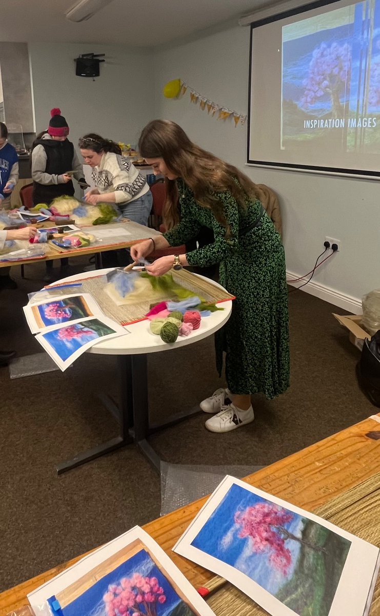 R_Hastings1's tweet photo. Delighted to have been able to facilitate a wellbeing felting workshop in St Aidans GAA Club as part of the @gaa #healthyclubs
It was a great evening where club members enjoyed learning a new skill as well as having chats with each other #gaa @GAACommunity https://t.co/IGQMDUROlw