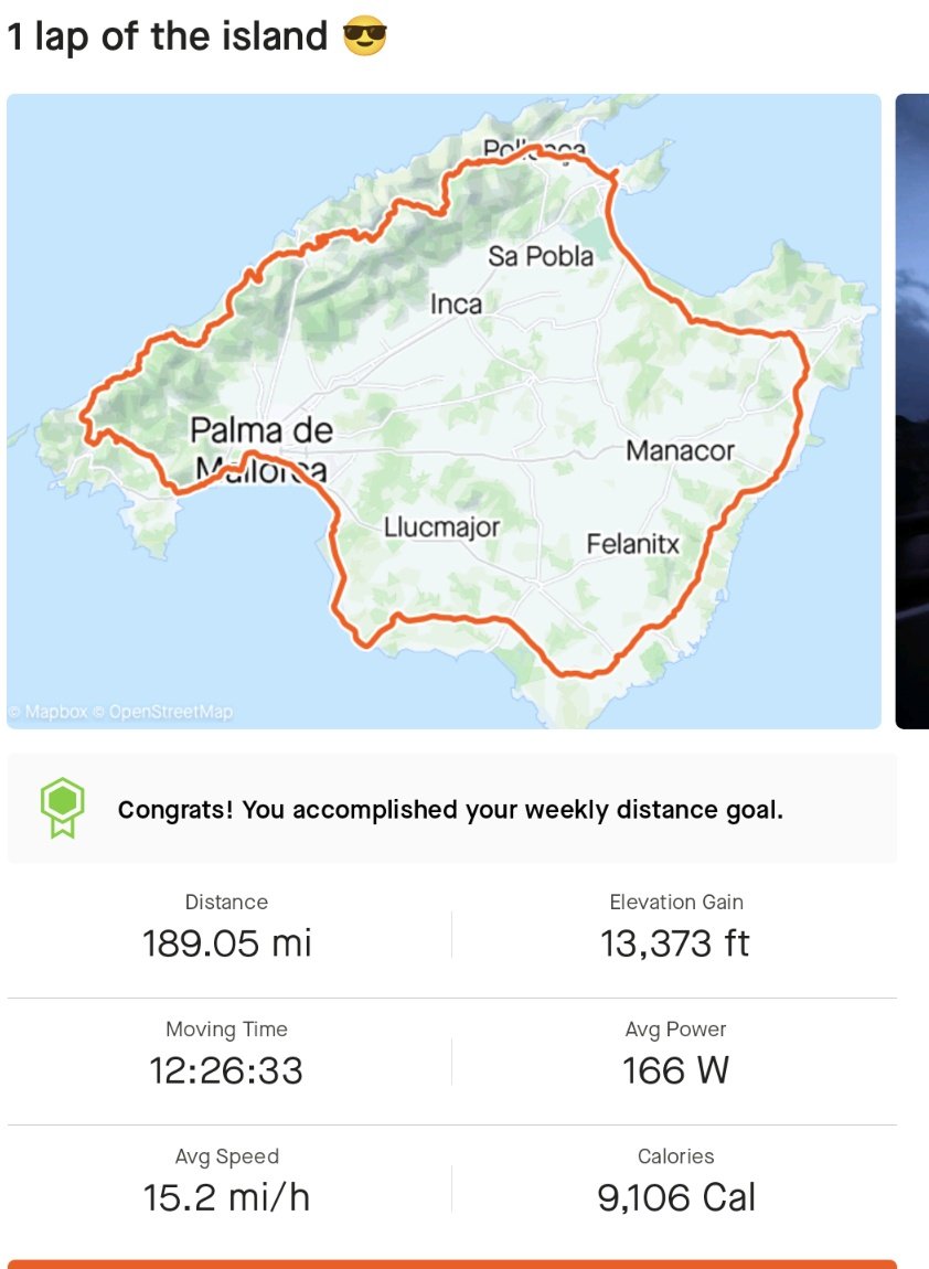 ovwcyclingclub's tweet image. Oggies on tour in #majorca
@dai_walters popped out early this morning and did a 300km Audax round the island 💪🏻👏 #audaxuk