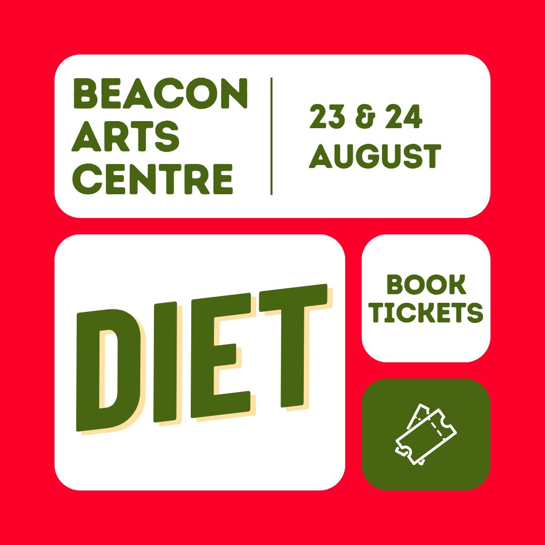 Get your tickets for our comedy #diet @thebeaconarts this August! 👇🏼👇🏼👇🏼 beaconartscentre.co.uk/events/diet