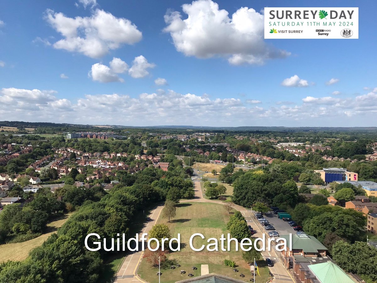 Climb the 249 steps to the top of Guildford Cathedral Tower and a spectacular view awaits.* Our ‘Surrey from the Sky’ series continues ahead of #SurreyDay. ✝️ * Tower tours available on selected dates. 🗓️