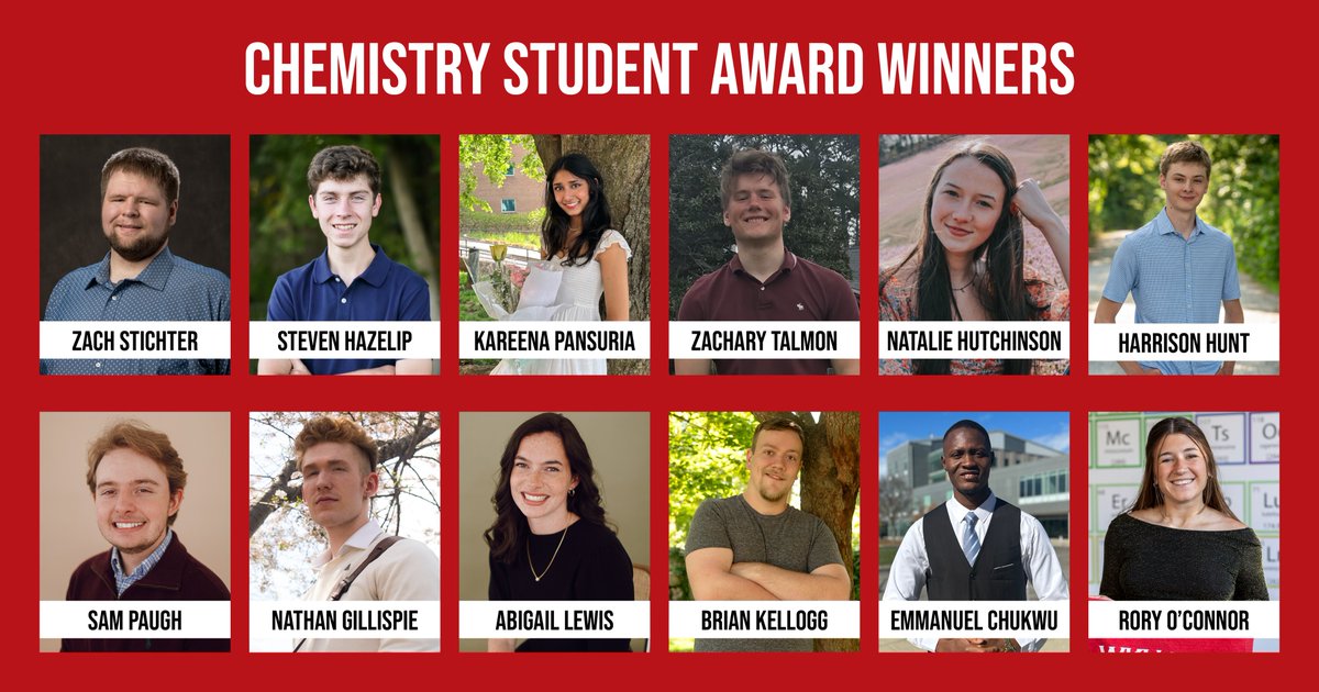 We are excited to be celebrating our Ogden College student award winners! Congratulations to these students from @WKUChemistry! To see the full list of award winners, visit wku.edu/ogden/chem_awa…