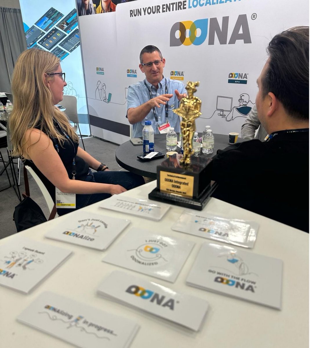 Ooona13's tweet photo. Wrapping up final Day 4 of NAB Show 2024 the best way possible, @UCinergia has just been #OOONAlized! We welcome them and already have our sights and booth set for next year's event.
See you in #2025.
#Medialocalization #dubbing #transaltion #mediatranslation #subtitling https://t.co/c8IH0RsrOB