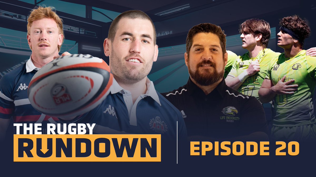 Ep 20 is packed! @usmlr, @premrugby & @USACollegeRugby ⬇️ ▪️ @NEFreeJacks stars @joshlarsen_4 & Reece MacDonald join ▪️ Plus @lifeumrugby Head Coach, Blake Bradford comes on to discuss CRAA play offs Watch @therugbynetwork ➡️ bit.ly/rugbyrundownep… 🔗 linktr.ee/therugbyrundown