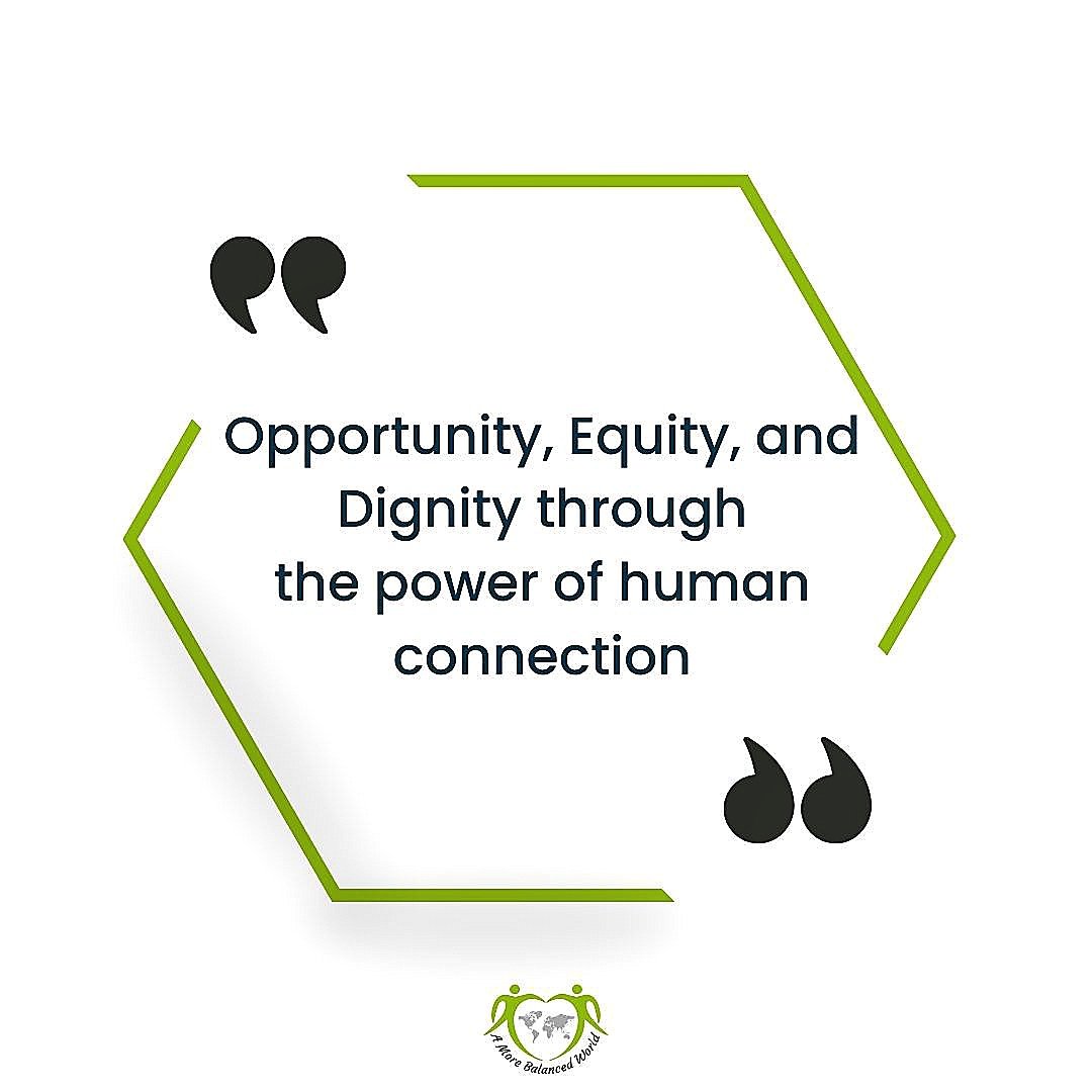 ambworld15's tweet photo. Join us on a journey of empowerment and unity! 🌟 Embrace opportunity, foster equity, and uphold dignity through the transformative force of human connection. Together, let's build a world where everyone's potential shines bright. #Opportunity #Equity #Dignity #HumanConnection https://t.co/guOHJsMXPN