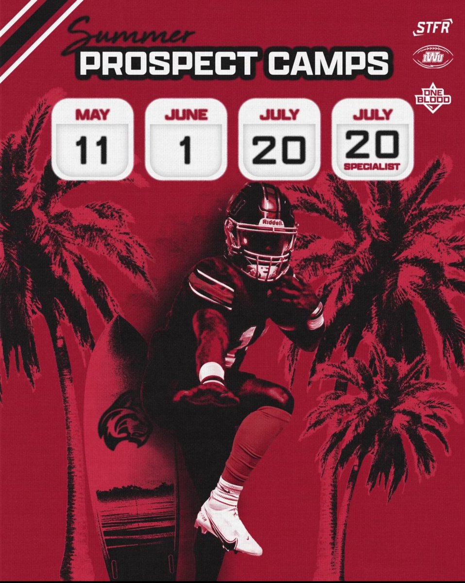 25’s‼️ 26’s‼️ 27’s‼️ SUMMER IS RIGHT AROUND THE CORNER ‼️ COME CAMP WITH US‼️ Registration has started and you can sign up now‼️link is below iwufootballcamps.com