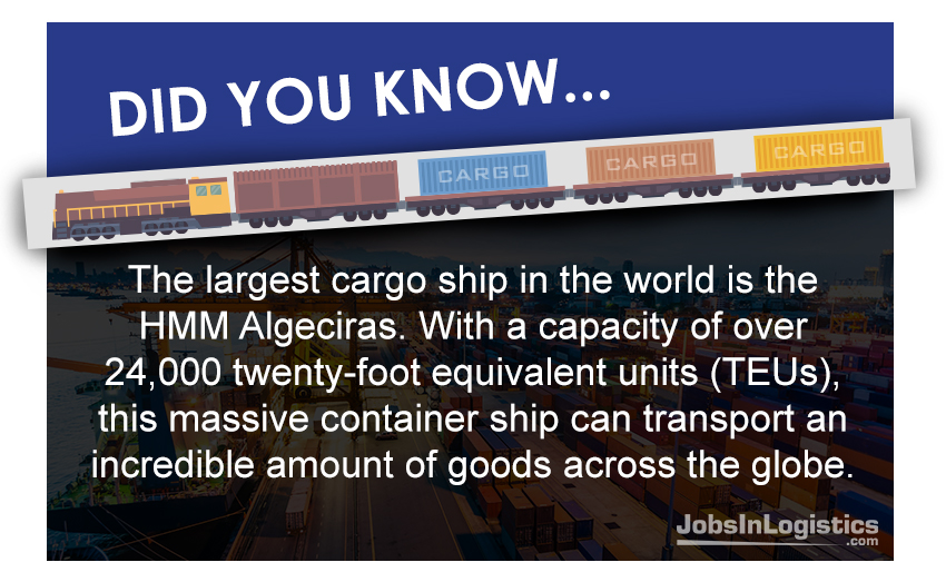 #logistics #supplychain #didyouknow #shipping #cargo