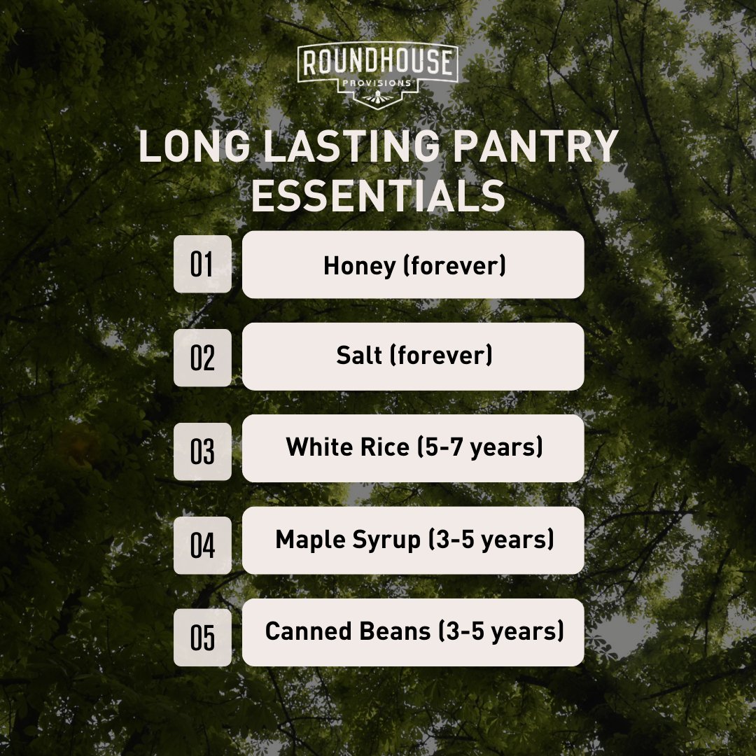 RoundHouseProv's tweet photo. TIP 3️⃣ Stock your pantry with foods that stand the test of time!
These long-lasting options ensure you're always prepared, whether for a quick meal at home or during an outdoor adventure.
#RoundHouseProvisions #ChuckNorris #EmergencyFood #wellbeing https://t.co/b33esDpnfb